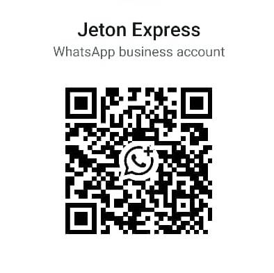 Jeton Express WhatsApp Business QR code